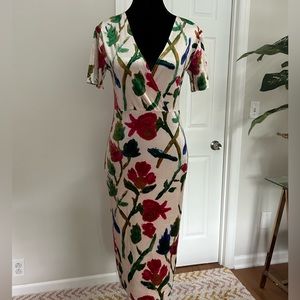 Zara Velour Floral dress